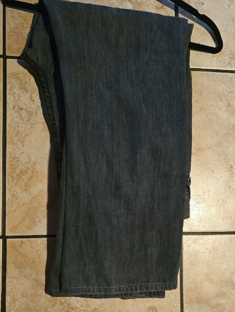 True Religion Men’s Dark Gray Slim Straight Jeans